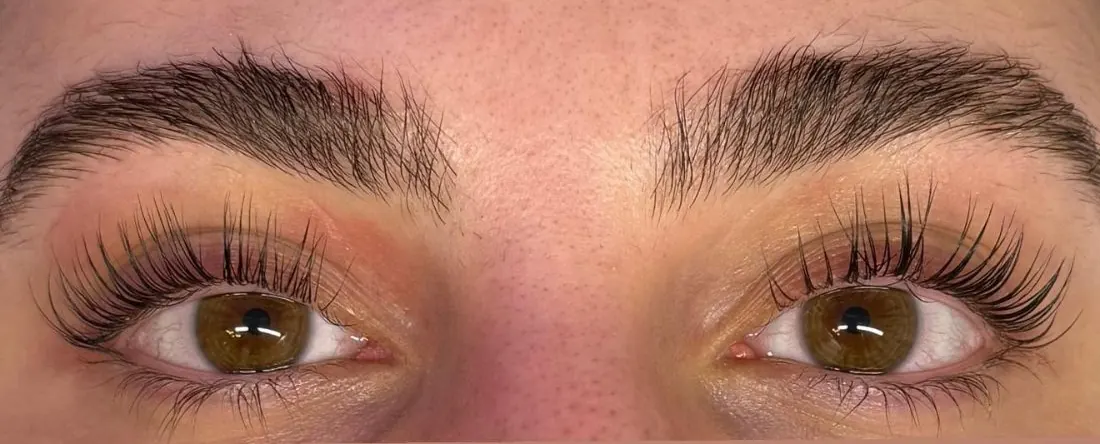 Lashes after the lift